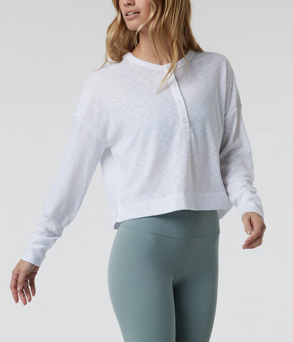 Womens L/S Sunrise Oversize Henley