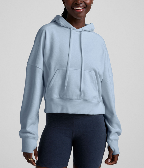 Womens Luxefleece Cropped Hoodie