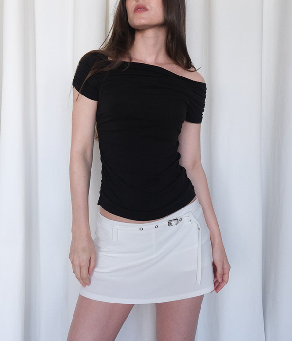 Womens Aria Belted Skirt