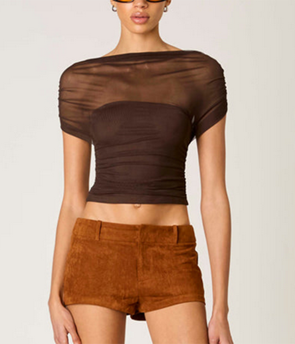Womens Yale Top in Espresso