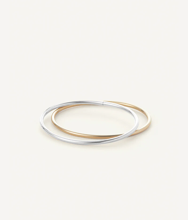 Womens Dane Bangle Set in Two Tone F25