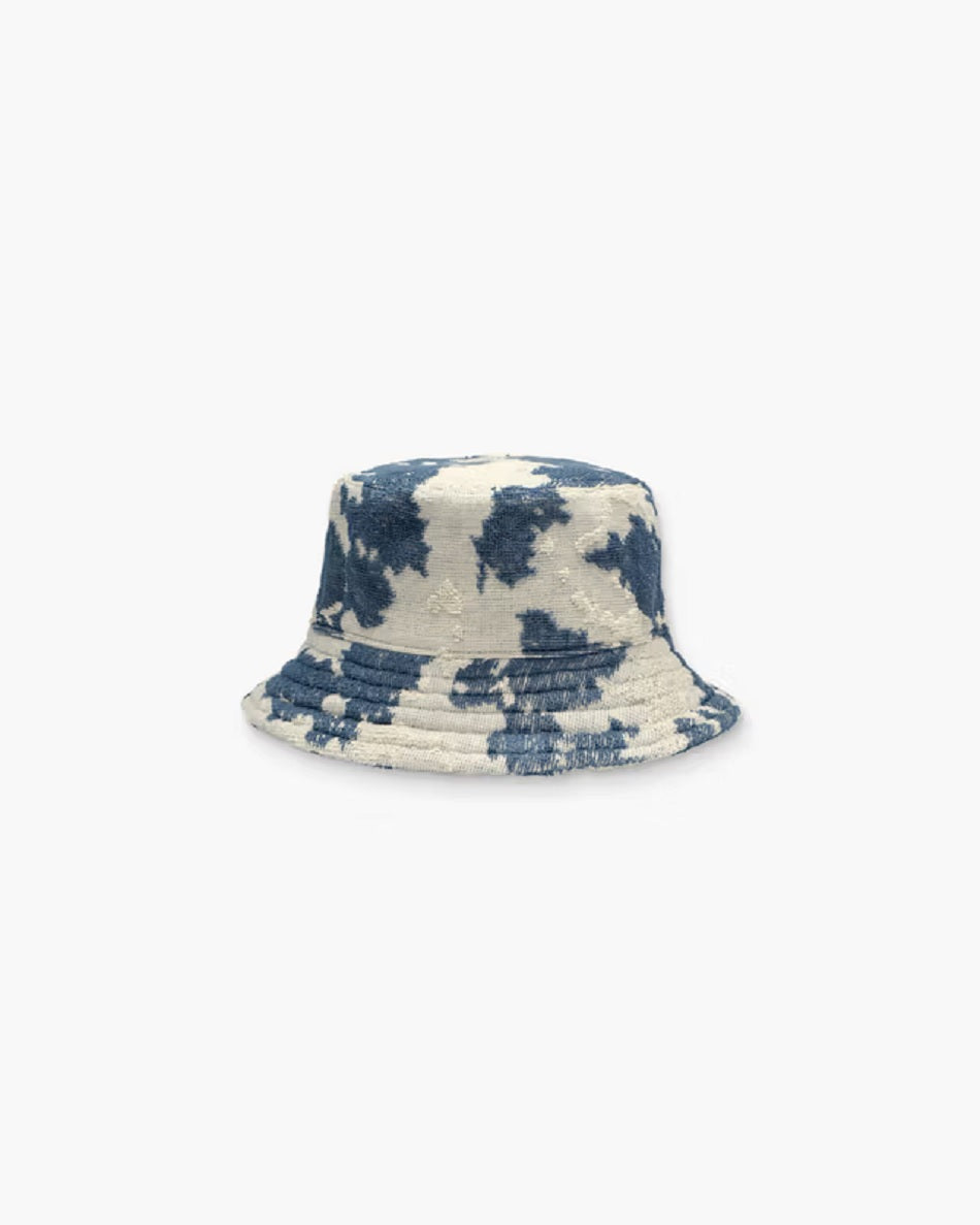 Mens Bucket Hat in Sail Contraste