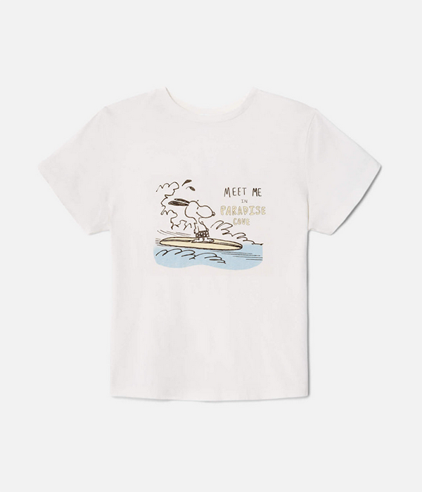 Womens Snoopy Hang Ten Classic Tee
