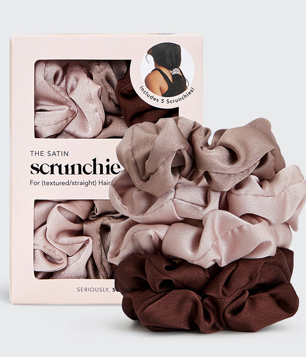 Satin Sleep Scrunchies - Cameo