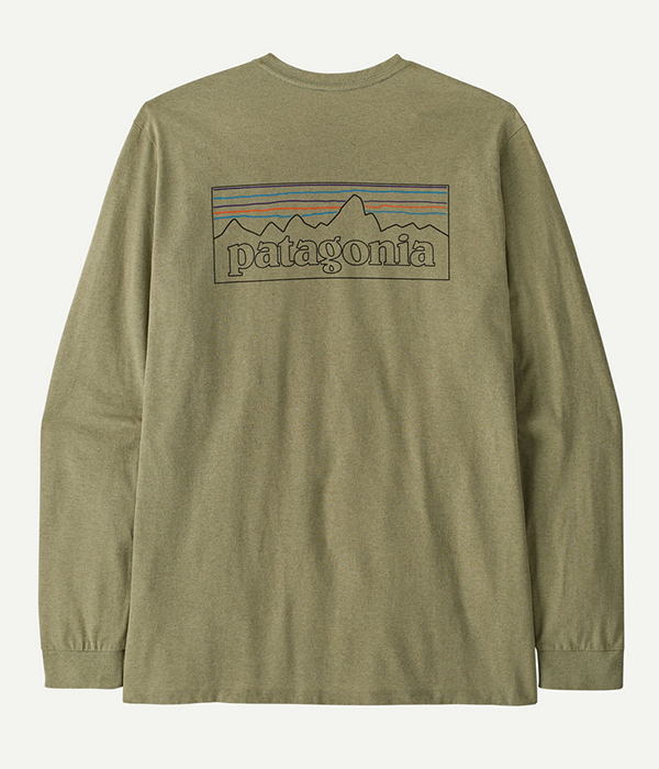 PATAGONIA Mens Long Sleeve P-6 Logo Responsibili-Tee