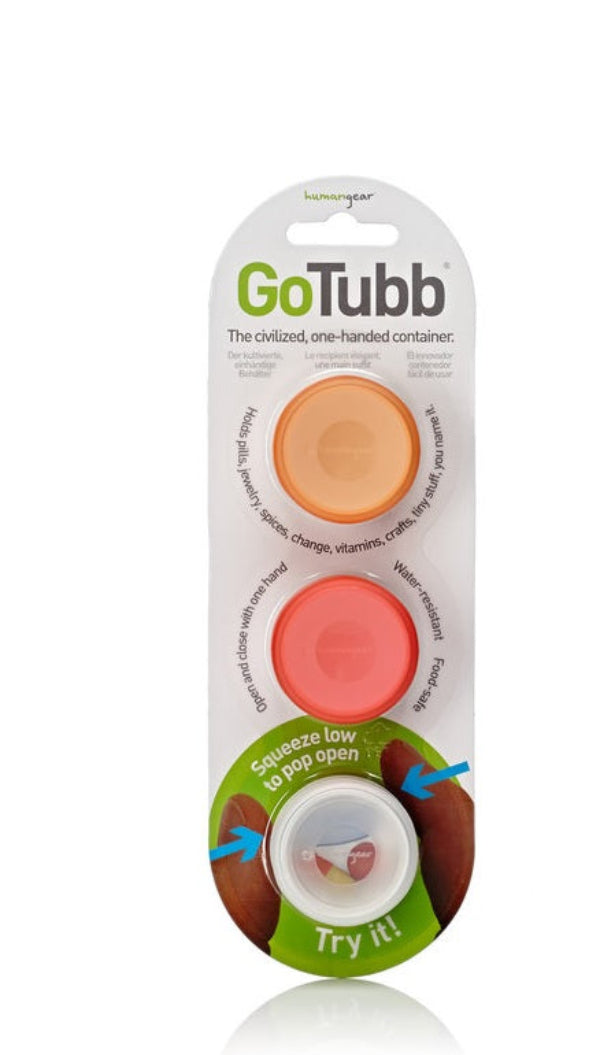 GoToob + 3pk SM Clear/Red/Orange