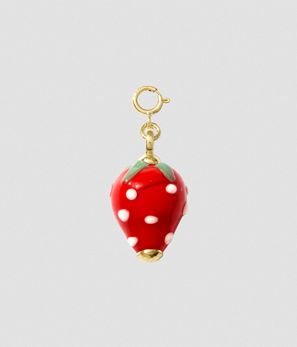 Hair Clip Charm â€” Red Strawberry