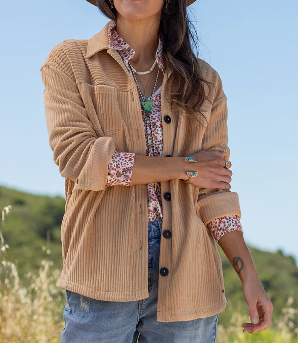 Womens Hudson Stretch Cord Shacket