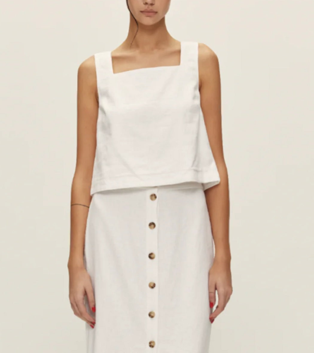 Womens Lucia Linen Top