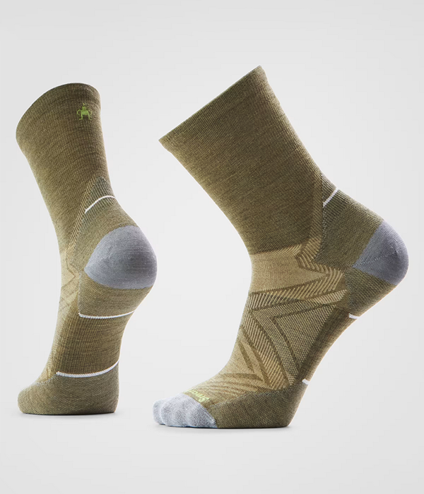 Mens Run Zero Cushion Mid Crew Socks