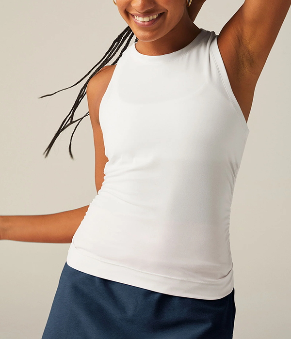 Womens Featherweight Your Fit Shirred Tank