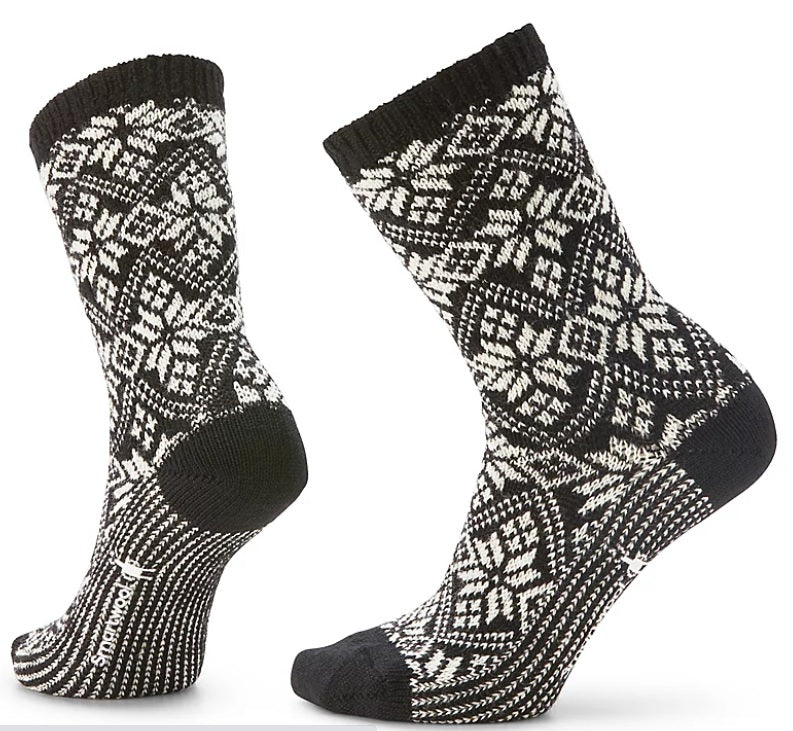 Womens Everyday Traditional Snowflake Crew Socks