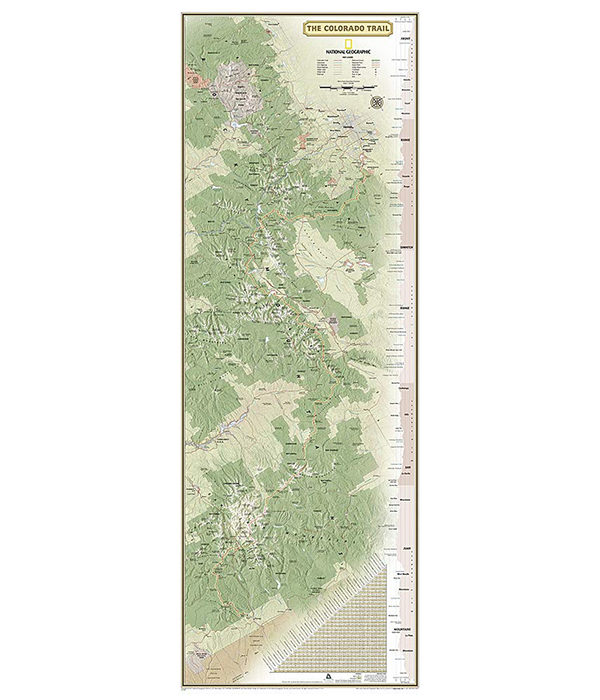 Colorado Trail Wall Map