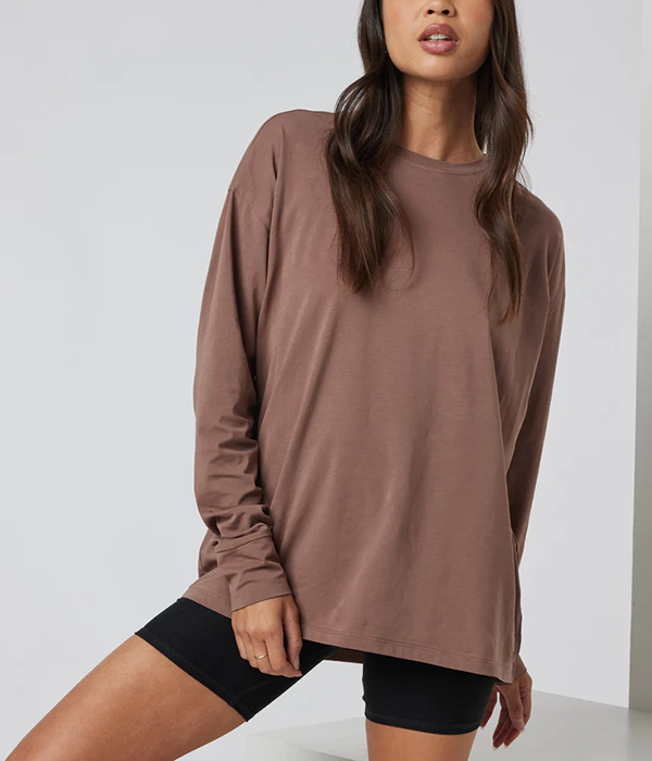 Womens L/S Feather Tee