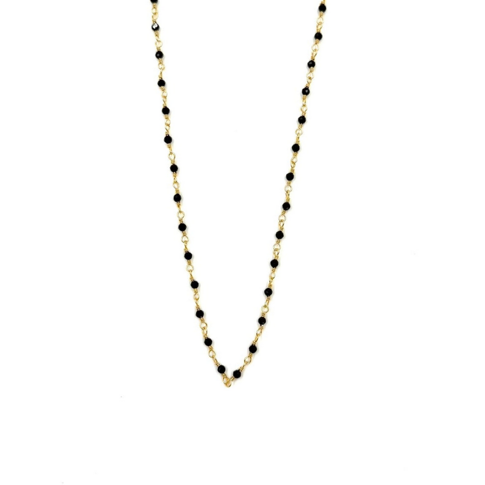 Womens Ashley Gold Stainless Steel Gold Plated Alternating Wire Design Colored CZ Necklace in Brown