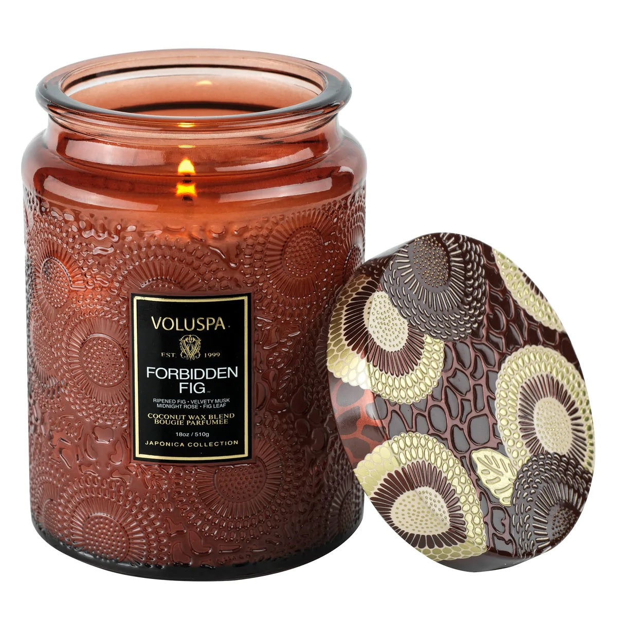Large Glass Jar Candle 100hr/18oz