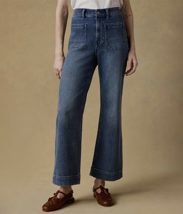 Womens Stretch Terry Patch Pocket Ankle Pant S25
