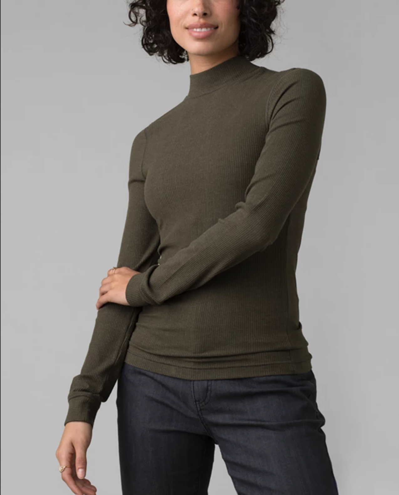 Foundation Rib Mock Neck