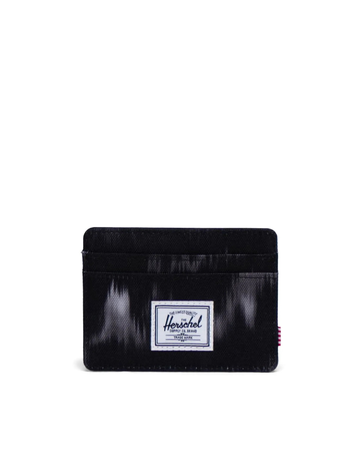 Charlie Cardholder in Blurred Ikat Black