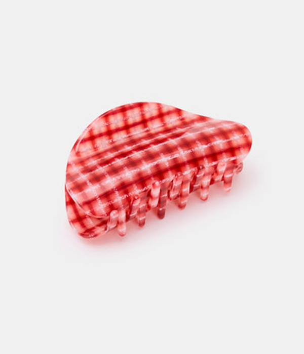 Suki Claw in Red Plaid
