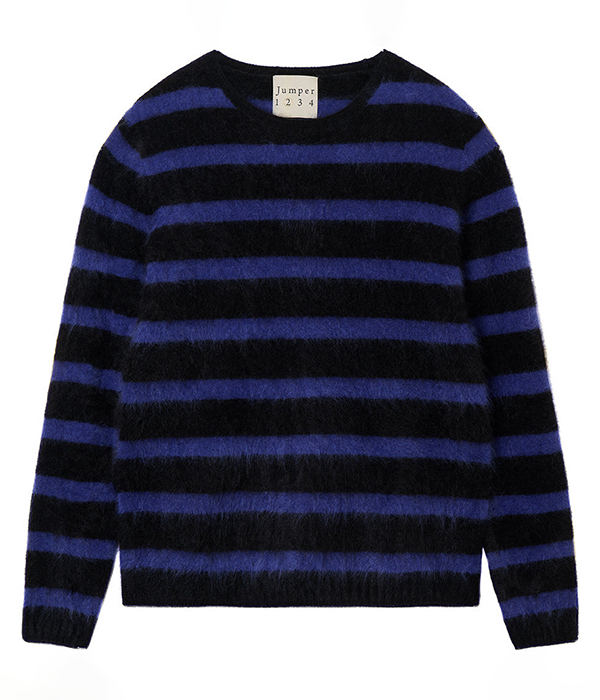 Womens Blended Stripe Crew