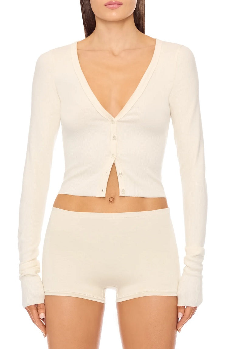 Womens Cropped Cardigan
