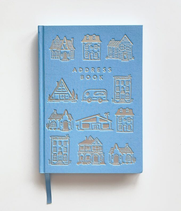Houses (Blue) Address Book