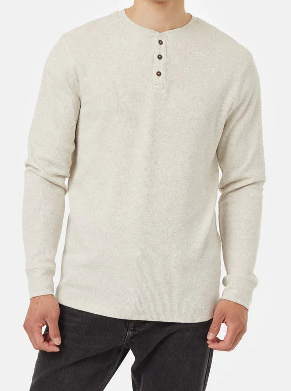 Mens TreeWaffle Henley Longsleeve