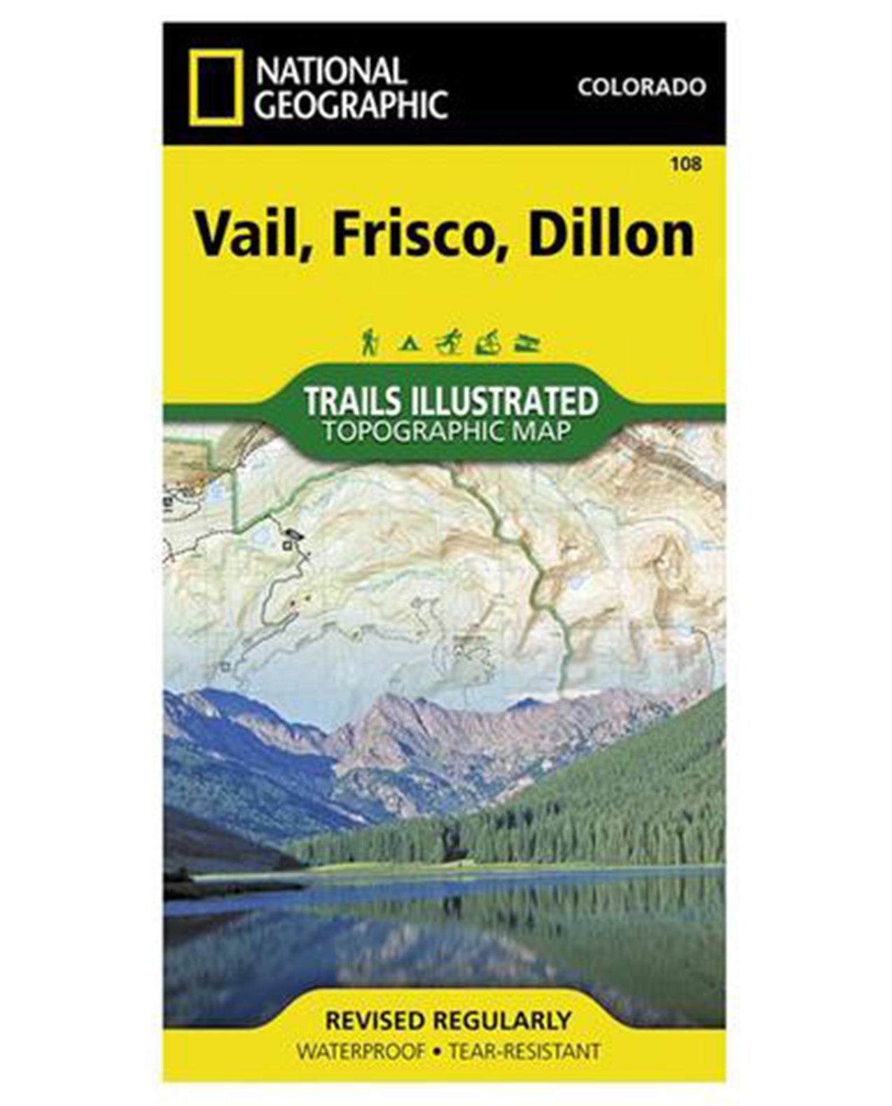 NATIONAL GEO MAPS Vail/Frisco/Dillon #108 Colorado