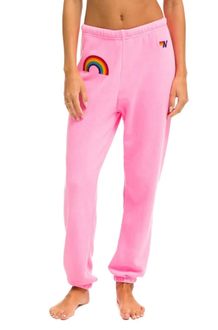 Womens Sweatpant Rainbow Embroidery