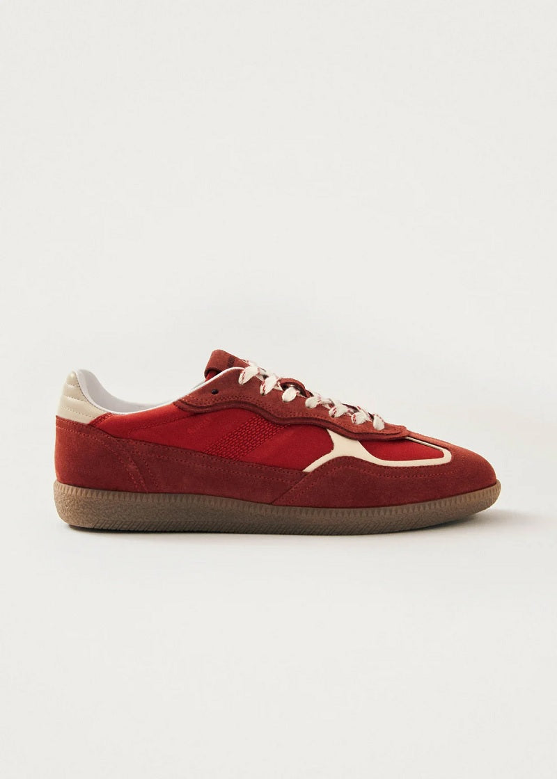 Womens Tb.490 Rife Sheen Red Leather Sneakers