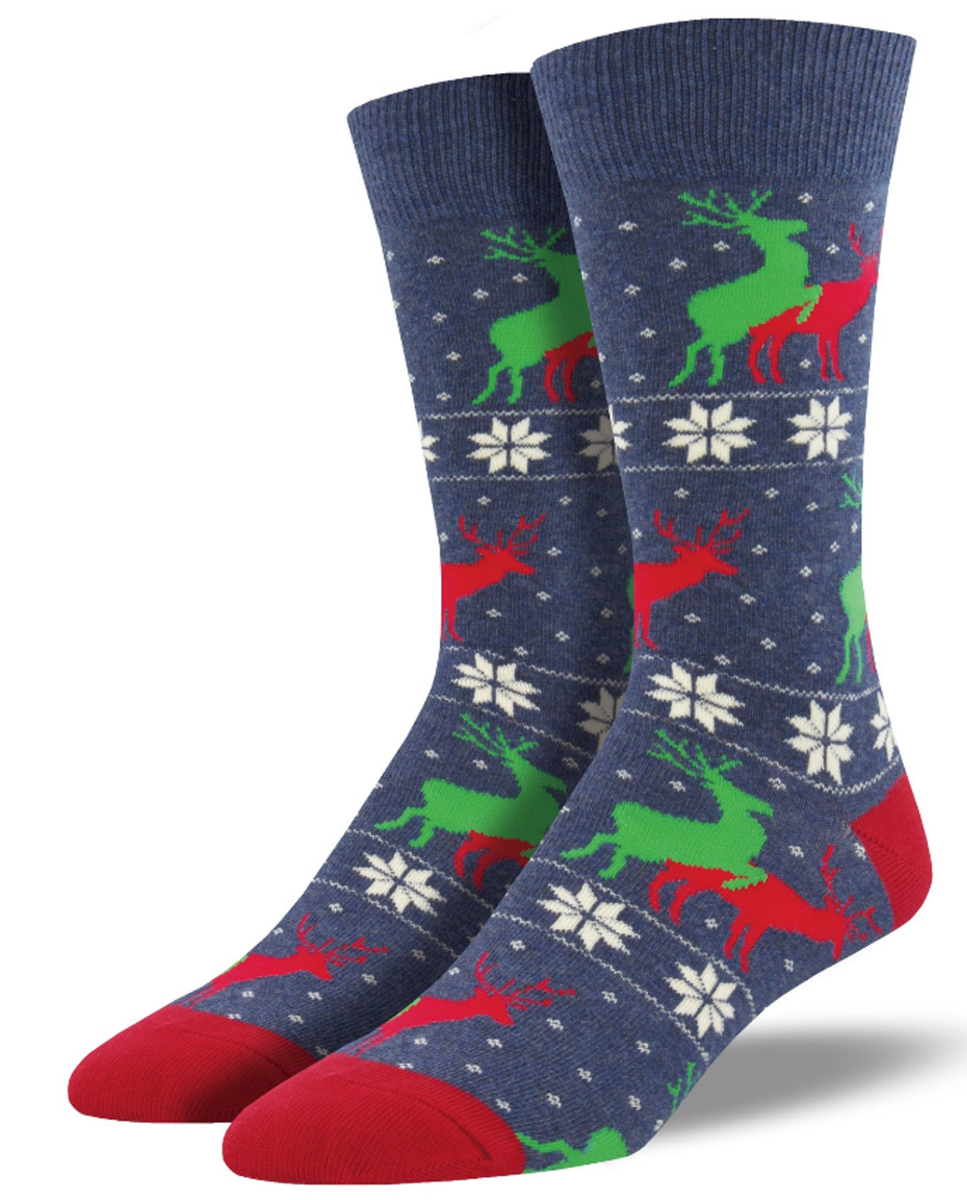 Naughty Reindeer Games Socks
