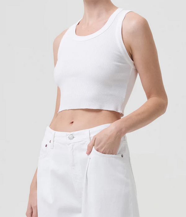 Womens Cropped Poppy Tank