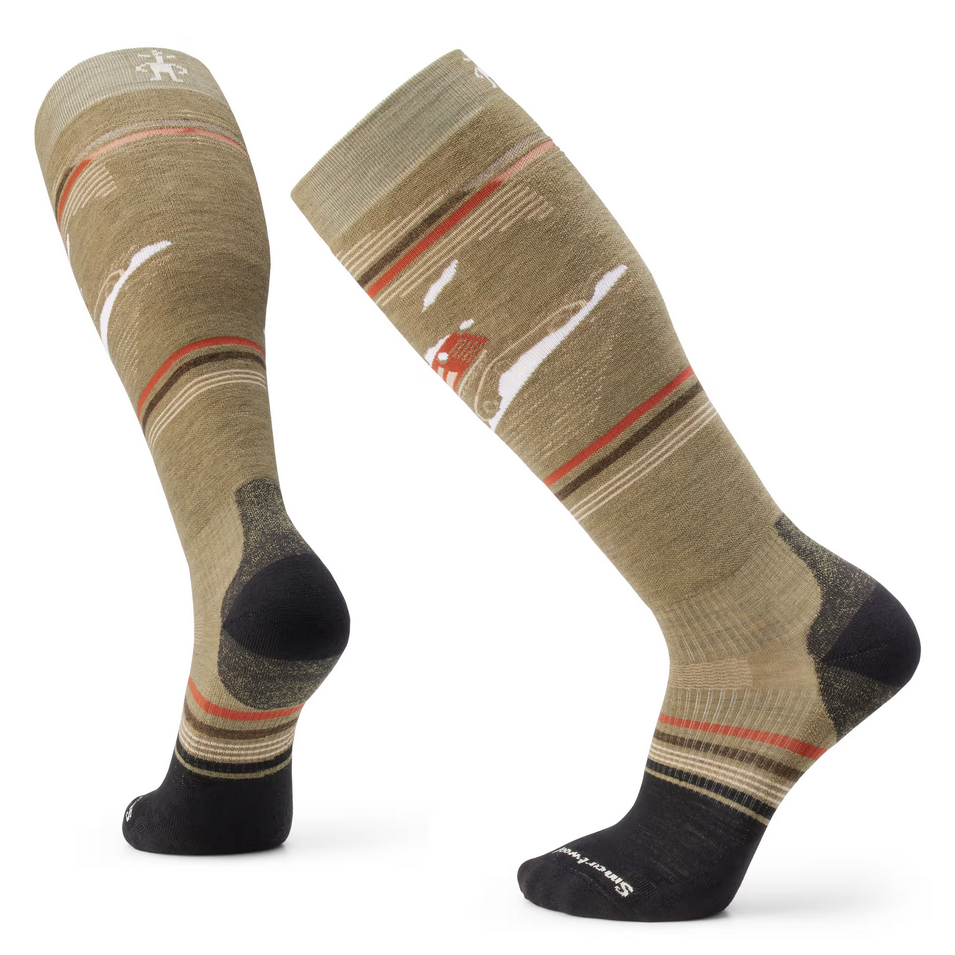 Mens Snowboard Targeted Cushion Piste Machine OTC Socks