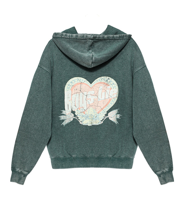 Womens Breakfast Beers Pastel Racer Hoodie in Blue