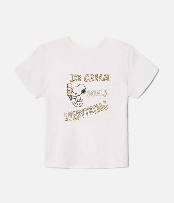 Womens Snoopy Ice Cream Classic Tee