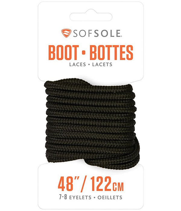 Boot Waxed Lace Black 48