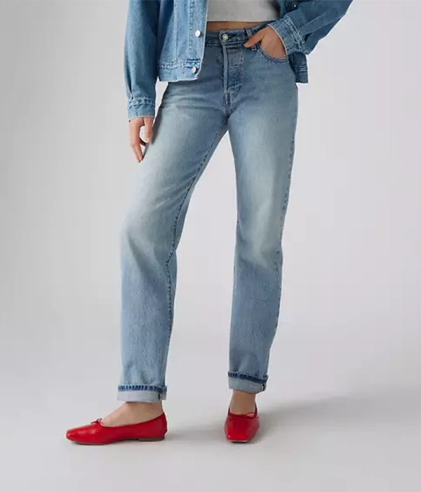 Womens 501 90s in Piece Of History Selvedge