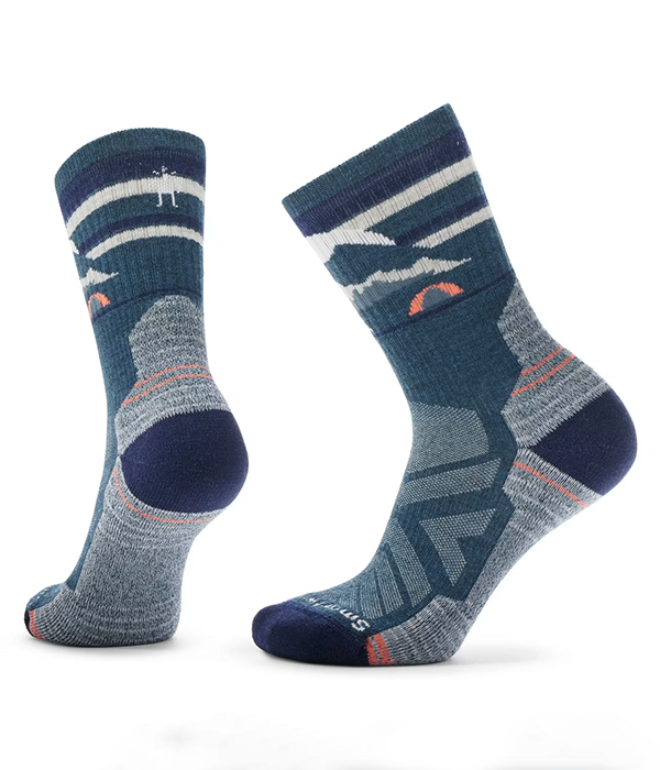 Womens Hike Light Cushion Mountain Moon Crew Socks