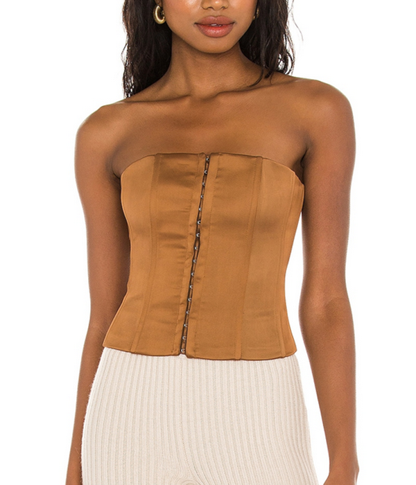 Guizio Womens Satin Corset