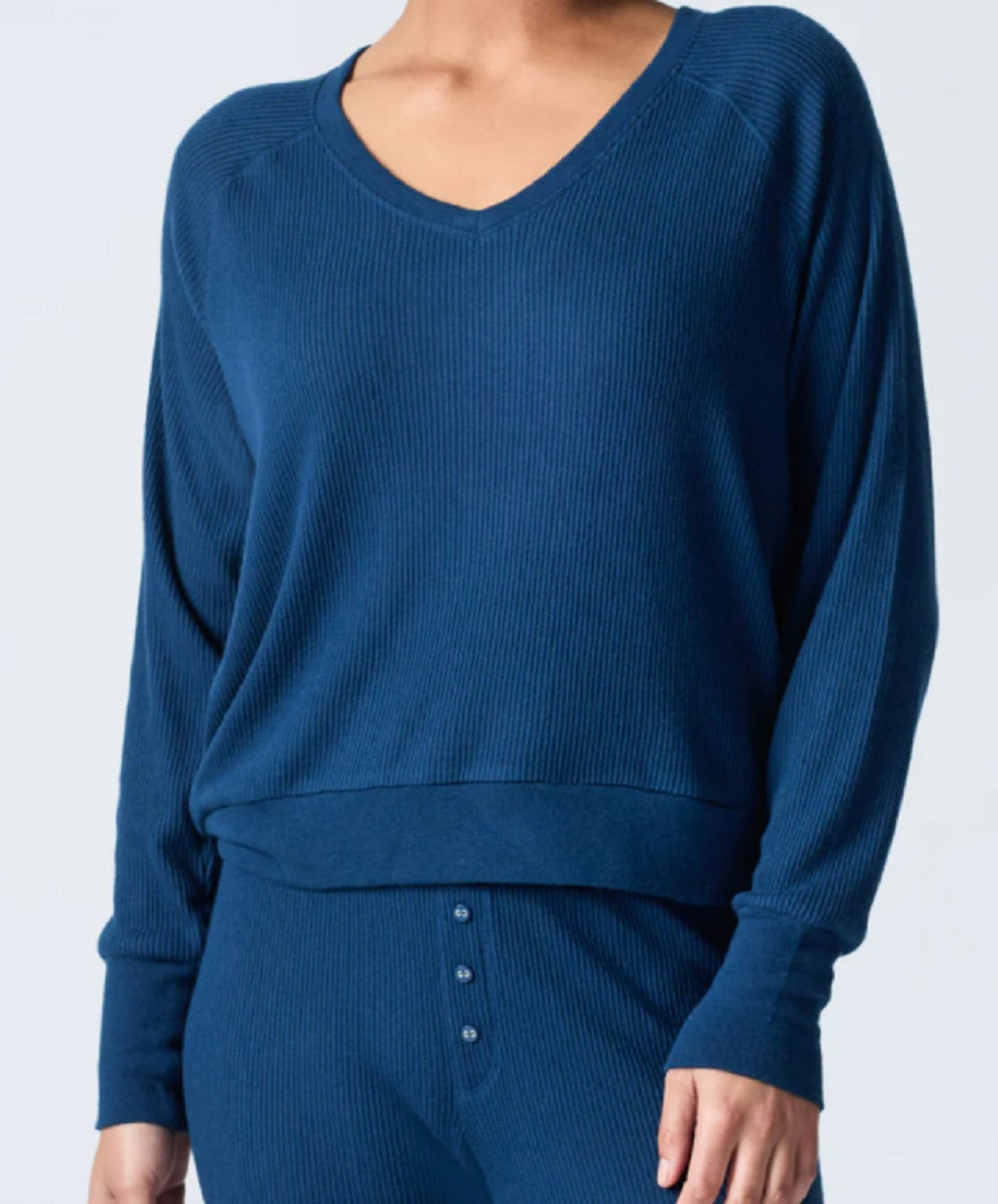Womens L/S Top Text Ess