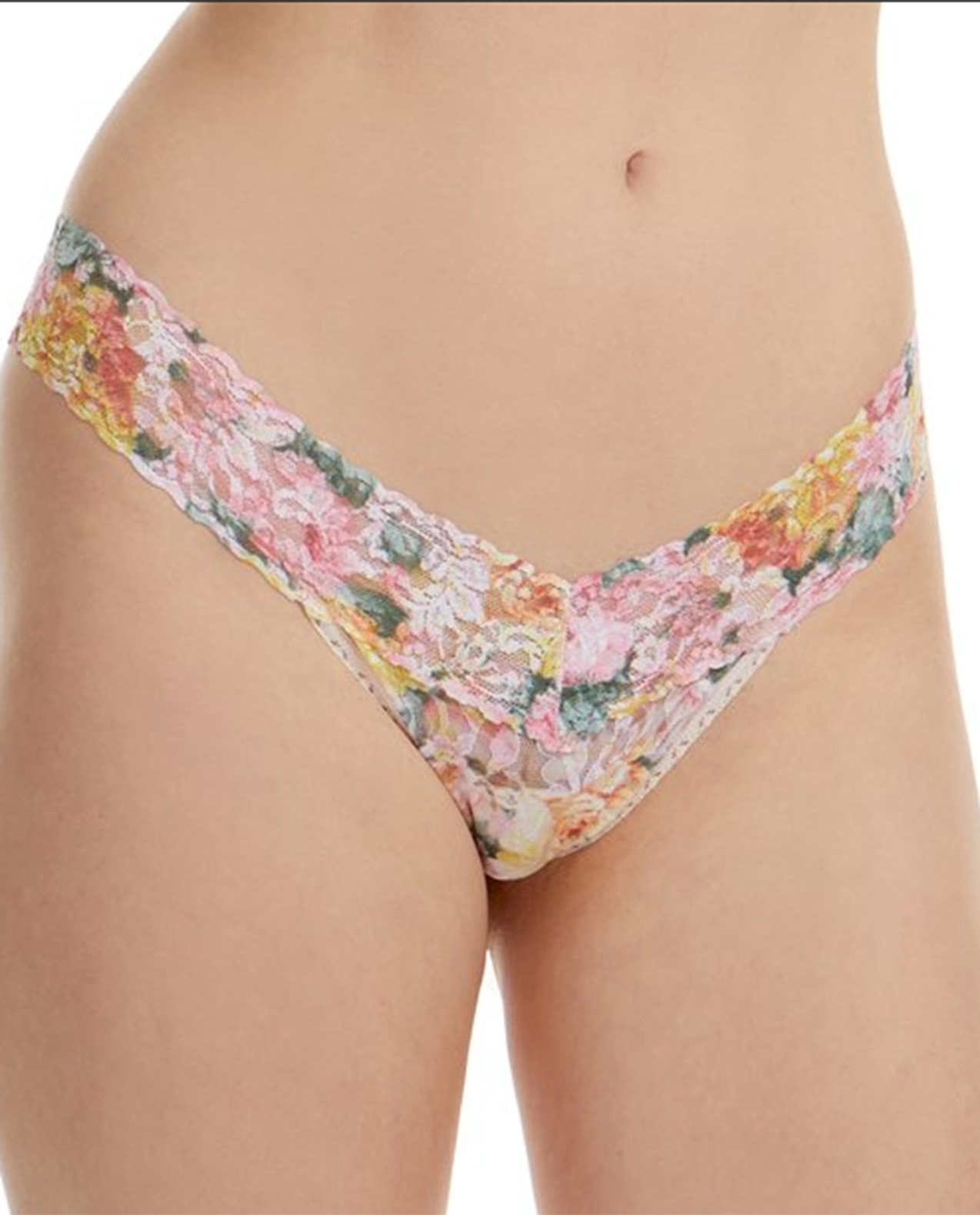 Womens Printed Low Rise Thong Wrapped