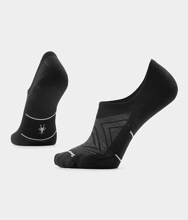 Unisex Run Zero Cushion No Show Socks
