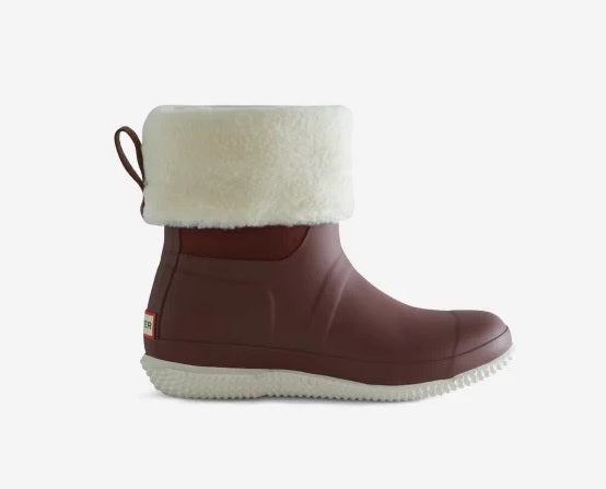 HUNTER BOOTS Womens Original Roll Top Sherpa Boot