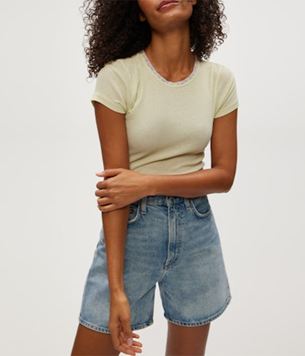 Womens Paisley Crew Neck Tee