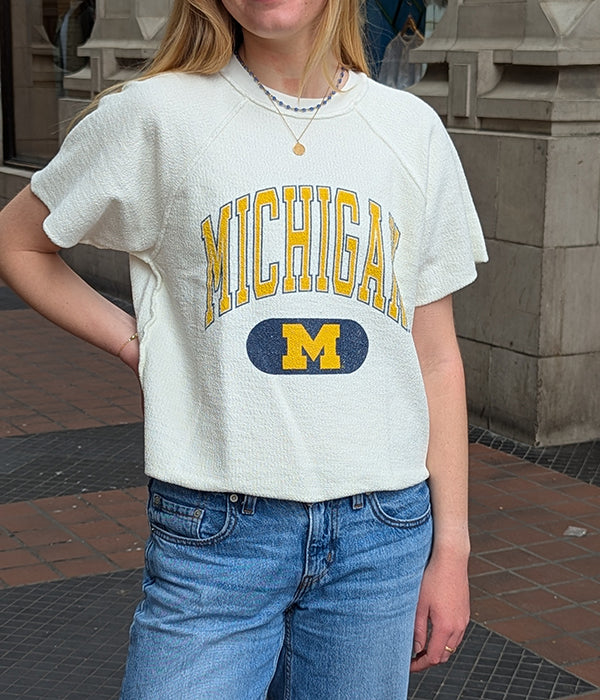 Womens Michigan Reverse Terry S/S Sweatshirt