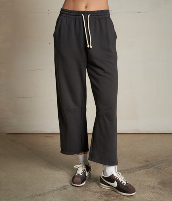 Womens Fallon Structured Fleece Barrel Pants