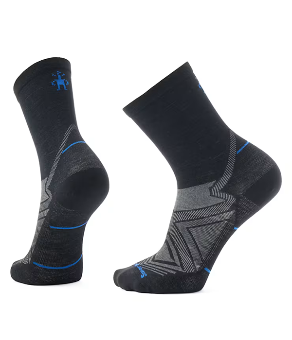 Mens Run Zero Cushion Mid Crew Socks