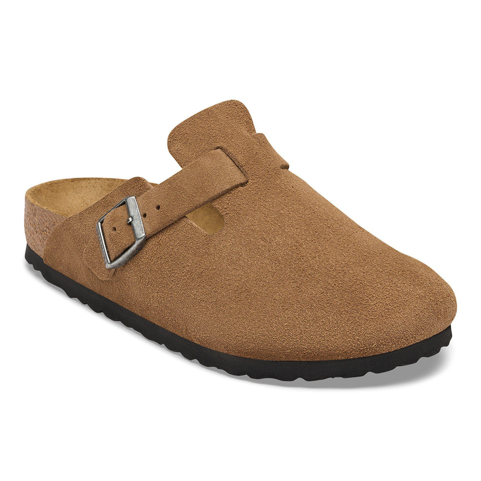 Womens Narrow Boston Suede in Dark Tea