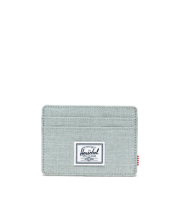 Charlie Cardholder in Iceberg Green Crosshatch